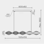 Подвесная люстра MODELUX ML.785.1120 CP