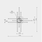 Потолочный светильник MODELIGHT MDL.9376.700CL BK