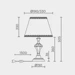 Настольный светильник LED4U L9916 GD