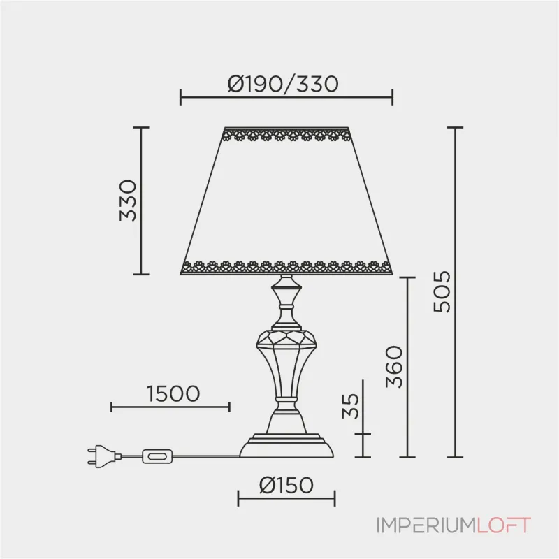 Настольный светильник LED4U L9916 GD