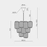Подвесная люстра MODELUX ML.5660.500 GD