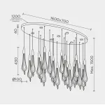 Подвесной светильник MODELUX ML.89181.22 BS