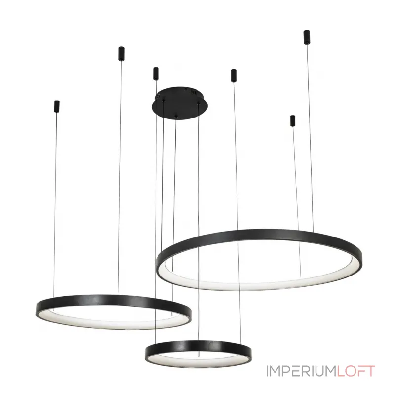 Подвесная люстра LED4U L8806-800-580-380 BK Подвесная люстра LED4U L8806-800-580-380 BK