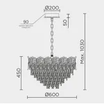 Подвесная люстра MODELUX ML.9507.600 GD