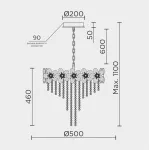Подвесная люстра MODELUX ML.9521.500 GD