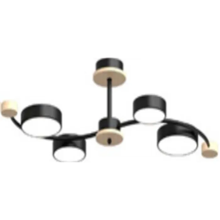 Потолочный cветильник LED4U L3206-800 BK от ImperiumLoft