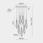 Подвесной светильник MODELUX ML.89181.7 BS