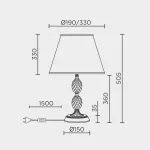 Настольный светильник LED4U L9928 GD