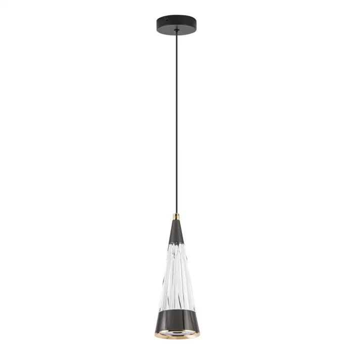 Подвесной светильник LED4U L7121-1 СR-BK от ImperiumLoft
