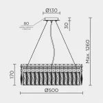 Подвесная люстра MODELUX ML.7084.500 GD