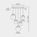 Подвесной светильник MODELUX ML.2338.5 BK