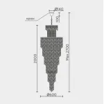 Подвесная люстра MODELUX ML.977.47 GD