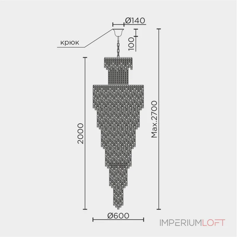 Подвесная люстра MODELUX ML.977.47 GD