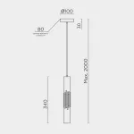 Подвесной светильник MODELUX ML.88987.1 GD