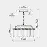 Подвесная люстра MODELUX ML.9542.500 GD