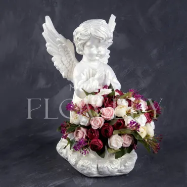 Ангел FLOWERY FL.010.WH.В DG
