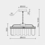 Подвесная люстра MODELUX ML.9542.600 GD