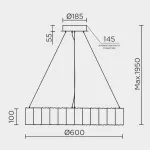 Подвесная люстра MODELUX ML.9361.600 GD