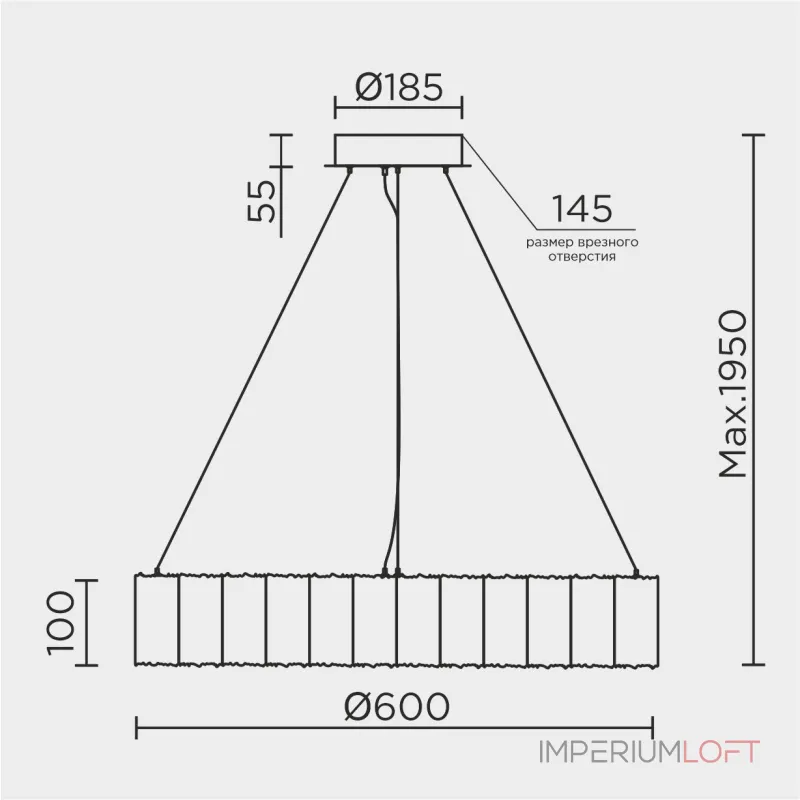 Подвесная люстра MODELUX ML.9361.600 GD