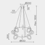Подвесной светильник MODELUX ML.1865.650 BS