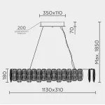Подвесная люстра MODELUX ML.5550.1160 CP