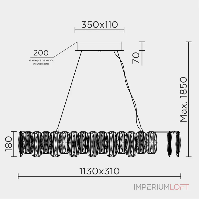 Подвесная люстра MODELUX ML.5550.1160 CP