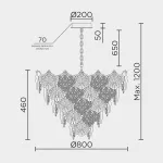 Подвесная люстра MODELUX ML.9551.800 GD
