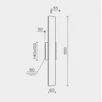 Настенный светильник MODESTYLE MS.1235.550 BK