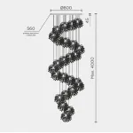 Подвесная люстра MODELIGHT MDL.8885.25HC GD