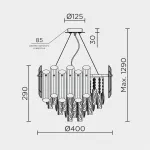 Подвесная люстра MODELUX ML.7088.400 CR