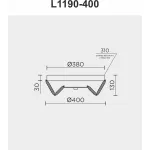 Потолочный cветильник LED4U L1190-400 GD