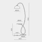 Напольный светильник MODEMODERN MD.8818.01FL