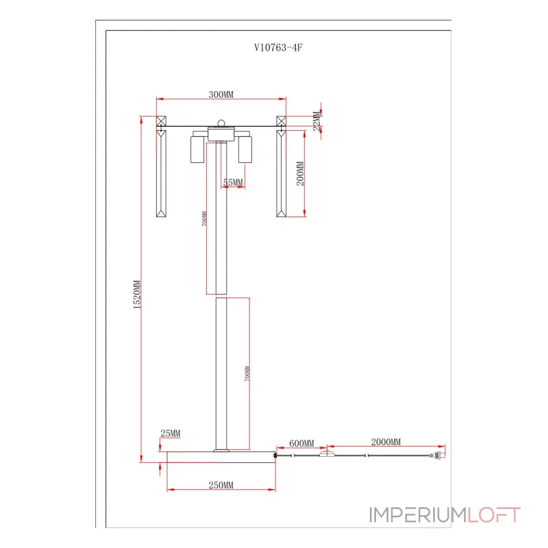 Торшер Moderli Levi V10763-4F от ImperiumLoft Торшер Moderli Levi V10763-4F от ImperiumLoft