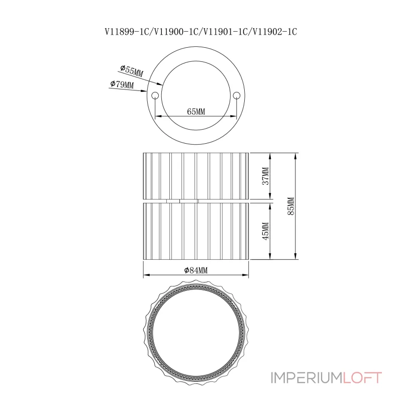 Спот Stool Group Cora V11902-1C