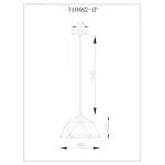 Светильник подвесной Moderli V10482-1P Genoa от ImperiumLoft