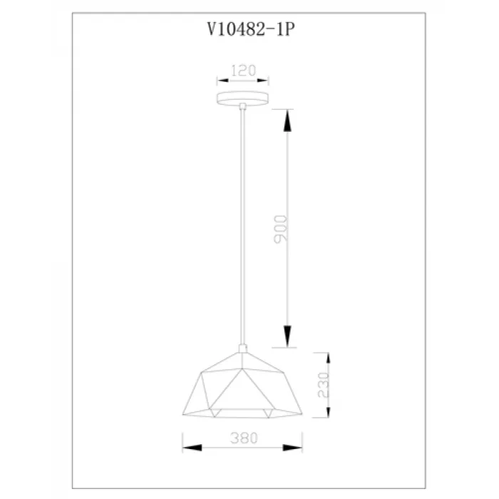 Светильник подвесной Moderli V10482-1P Genoa от ImperiumLoft