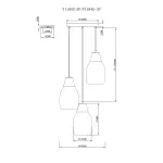 Светильник подвесной Moderli V11845-3P Adalina