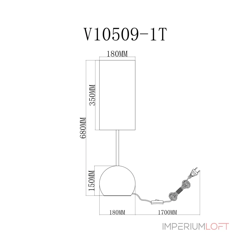 Настольная лампа Moderli Flint V11589-1T