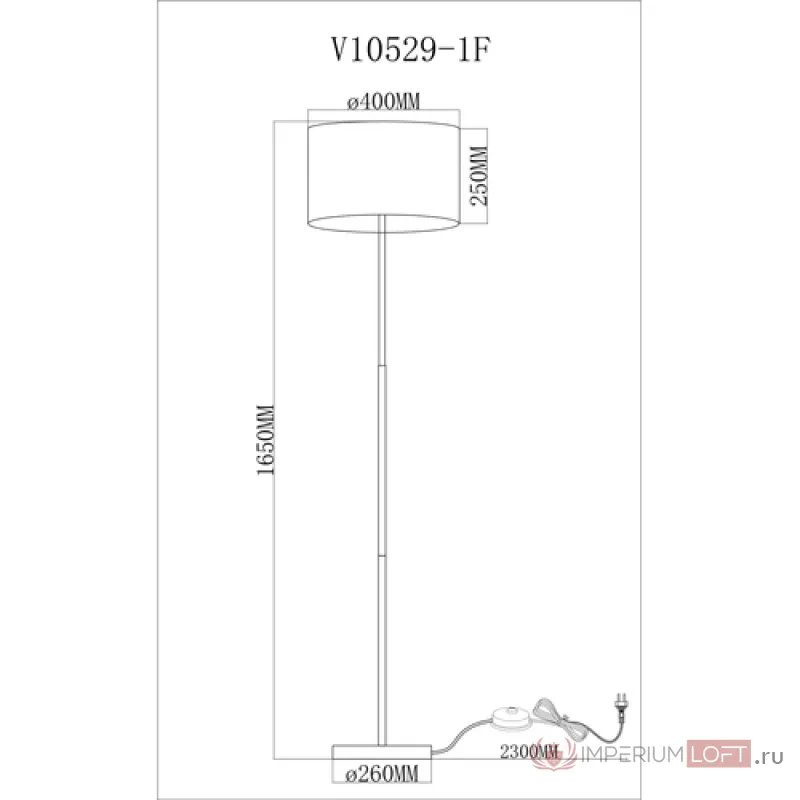 Торшер Moderli V10529-1F Visalia от ImperiumLoft