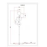 Торшер Moderli Molly V10799-5F от ImperiumLoft
