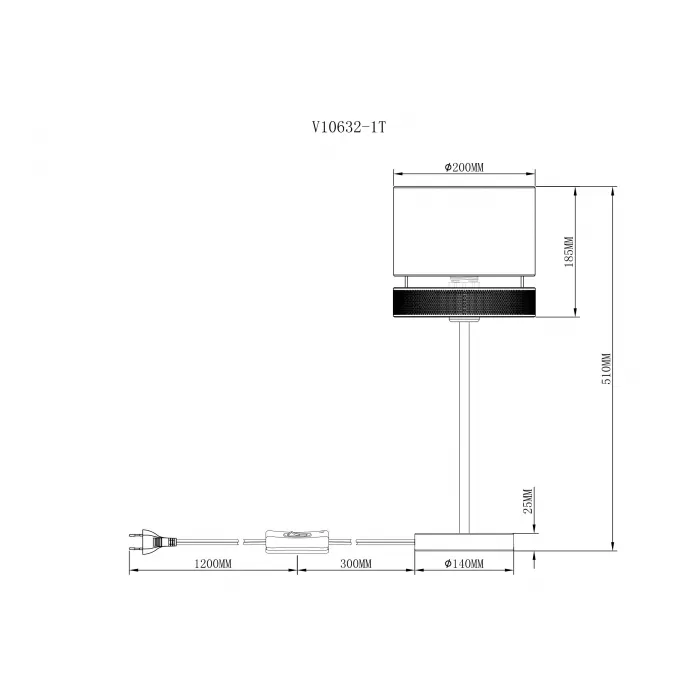 Лампа настольная Moderli V10632-1T Gela от ImperiumLoft