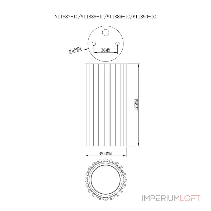 Спот Stool Group Cora V11889-1C