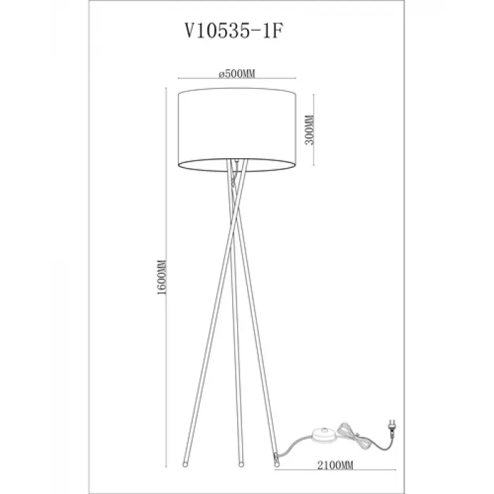 Торшер Moderli V10535-1F Palma от ImperiumLoft