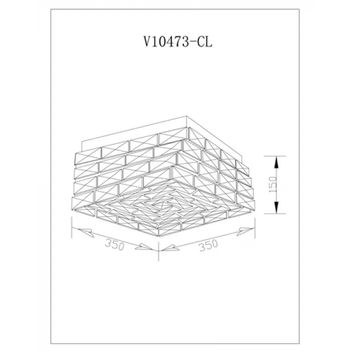 Люстра потолочная светодиодная Moderli V10473-CL Venice от ImperiumLoft