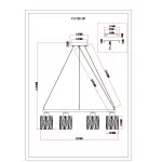 Подвесная люстра Moderli Prismique V11708-8P