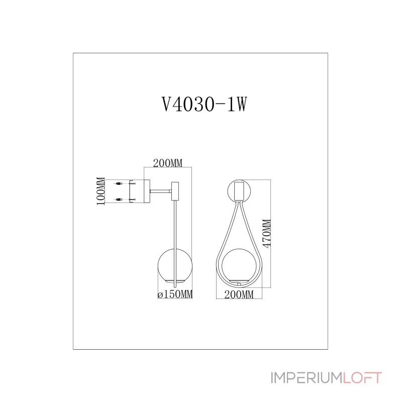 Настенный светильник Moderli Barocco V11573-1W