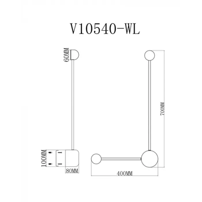 Светильник настенный светодиодный Moderli V10540-WL Provo от ImperiumLoft