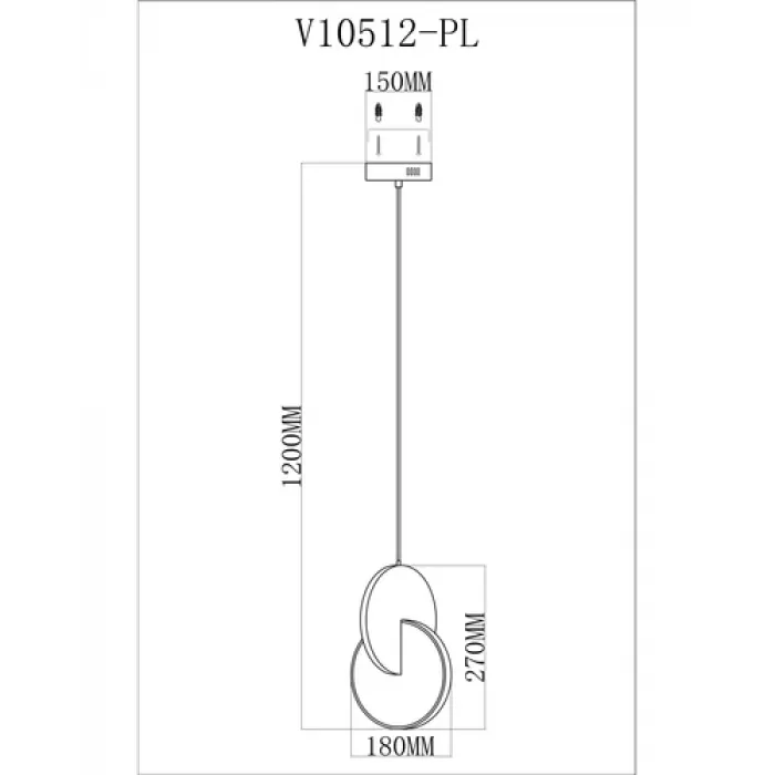 Светильник подвесной светодиодный Moderli V10512-PL Mesa от ImperiumLoft