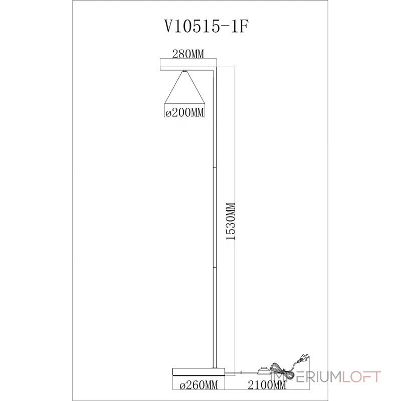 Торшер Moderli Omaha V10515-1F от ImperiumLoft Торшер Moderli Omaha V10515-1F от ImperiumLoft