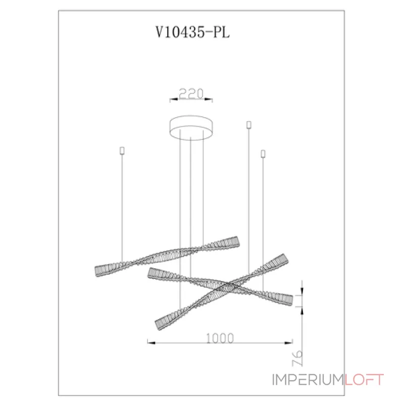 Светодиодная подвесная люстра Moderli V10435-PL Asti от ImperiumLoft Светодиодная подвесная люстра Moderli V10435-PL Asti от ImperiumLoft